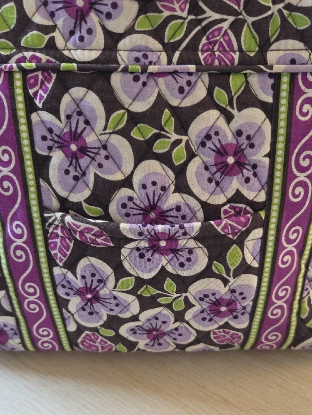 Vera Bradley Purple Floral Tote Bag
